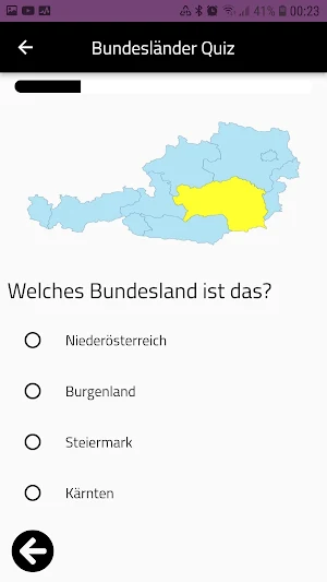 Österreich Bundesländer Quiz Screenshot 1