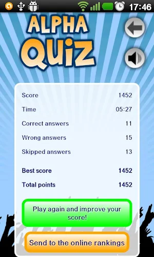 Alpha Quiz Screenshot 1