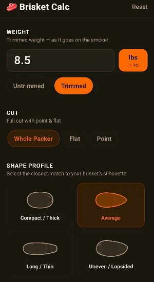 Brisket Calc Screenshot 0