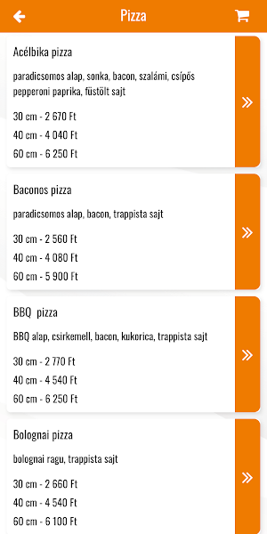 Zanzibár Pizzéria Screenshot 1