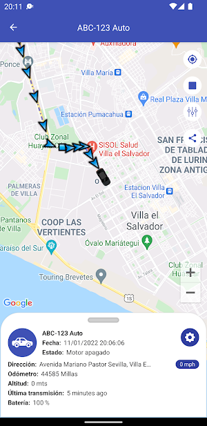 Radar Track GPS Screenshot 2