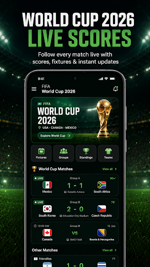 World Cup 2026 Live Scores Screenshot 0