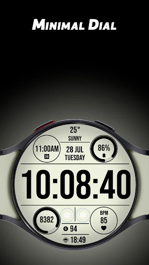 Minimal Dial - Watch face Screenshot 0