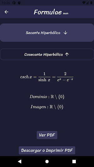Mathematical Formulae Screenshot 1