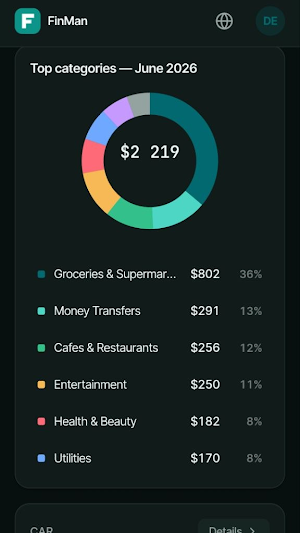 FinMan: Personal Finance Screenshot 1