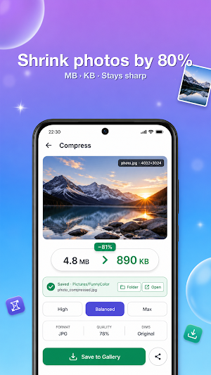 Image Compressor: Resize, PDF Screenshot 1
