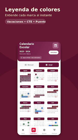 Calendario Escolar México 2026 Screenshot 0