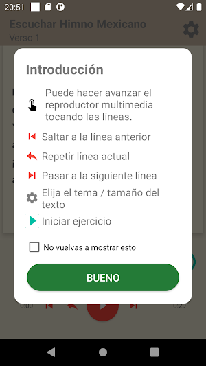 National Anthem of Mexico Learn by Heart 4 Stanzas Screenshot 3