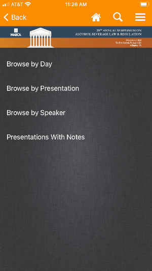 NABCA Events Screenshot 2