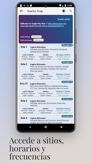 Busetas Tunja - Rutas Screenshot 1