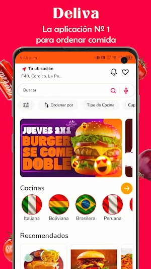 Deliva - Entrega de comida Screenshot 1
