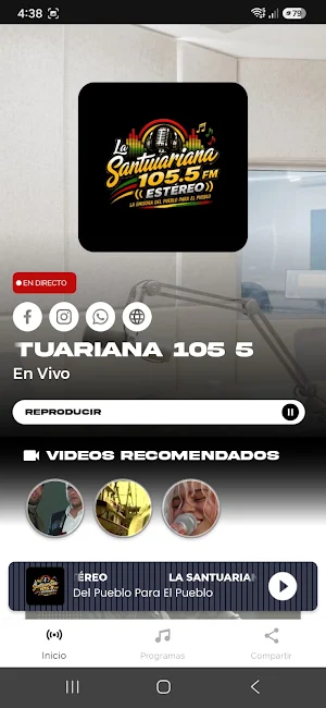 La Santuariana 105.5 FM Screenshot 2