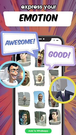 Skibidi Toliet WaStickers Screenshot 2