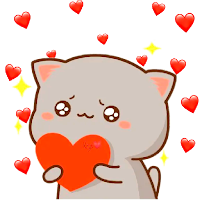 Animated Mochi Peach Stickers