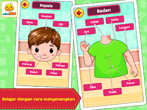 Belajar Bagian Tubuh + Suara Screenshot 2