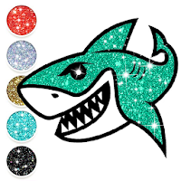 Baby Shark Glitter Coloring