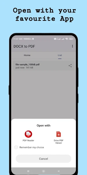 Word to PDF Converter Pro Screenshot 3