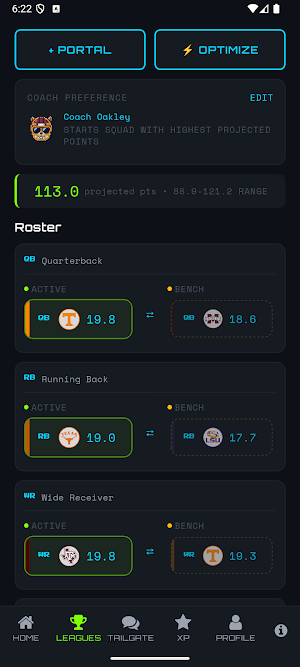 SEC Fantasy Screenshot 2