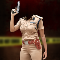 Woman Police Suit Photo Editor