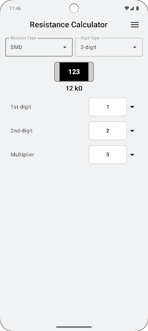 Resistor Calculator –DIP & SMD Screenshot 1