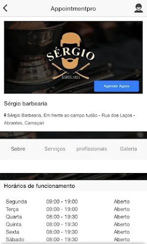 Sergio barbearia Screenshot 1