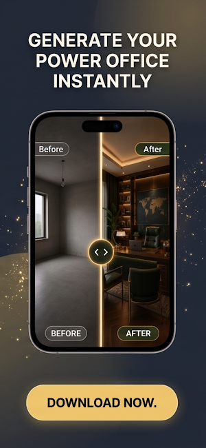 AI CEO Office Room Makeover Screenshot 0