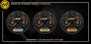 [69D] STEALTH watch face Screenshot 3