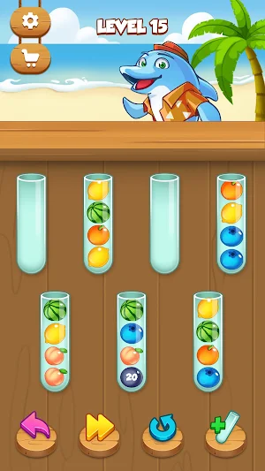 Magic Fruit Ball Sort Screenshot 2