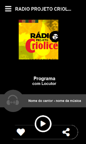 Rádio Projeto Criolice Screenshot 1