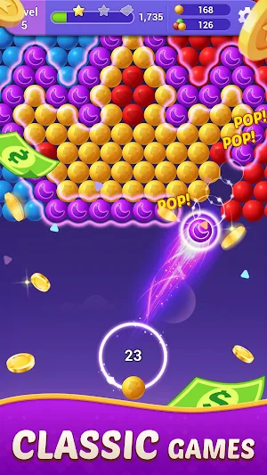 Bubble Shooter Lunar Pop Screenshot 0