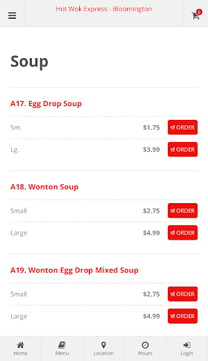 Hot Wok Express Bloomington Screenshot 2