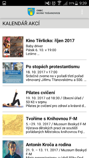Obec Horní Tošanovice Screenshot 2
