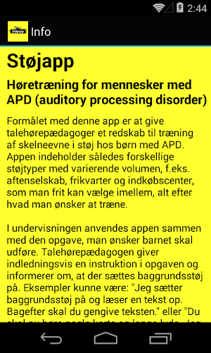 Støjapp Screenshot 2