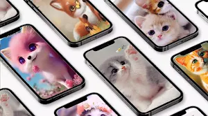 Cute Cat Wallpaper 3D Screenshot 2