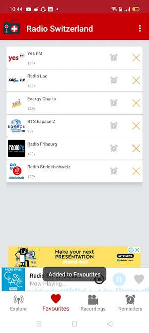 Radio Swiss : Online FM App Screenshot 2