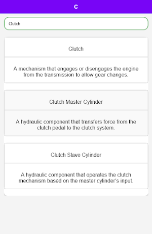 Automobile Engineer Dictionary Screenshot 3