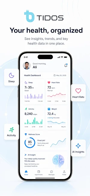 TIDOS – Smart Health Platform Screenshot 2