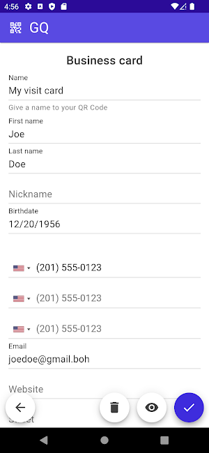 Your QR Code Generator Screenshot 1