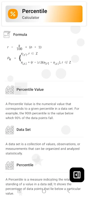Percentile Calculator Screenshot 2