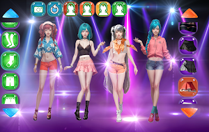 Girl group dress up Screenshot 3