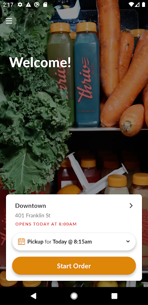 Thrive Juices Screenshot 1