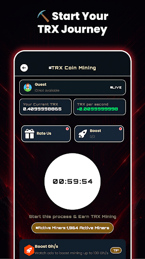 TRX Mining - Tron Miner Screenshot 1