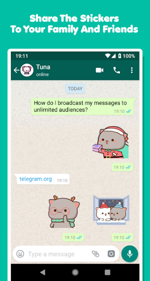 Mochi Cat Christmas Stickers Screenshot 3