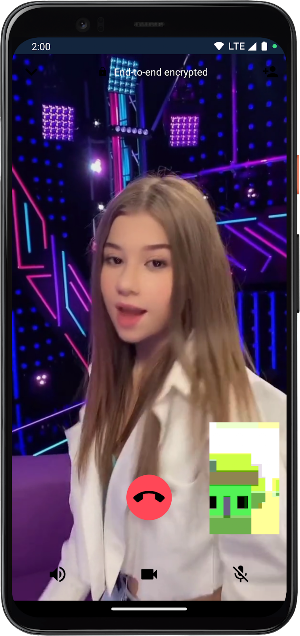 Milana Khametova Video Call Screenshot 2