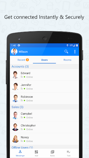 Output Messenger Screenshot 0