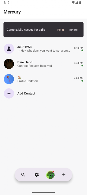 Mercury - Private Messenger Screenshot 0