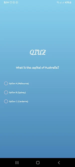 Quiz App Screenshot 0