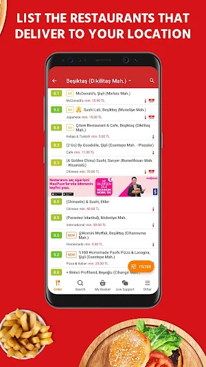 Yemeksepeti - Order Food & Grocery Easily Screenshot 2