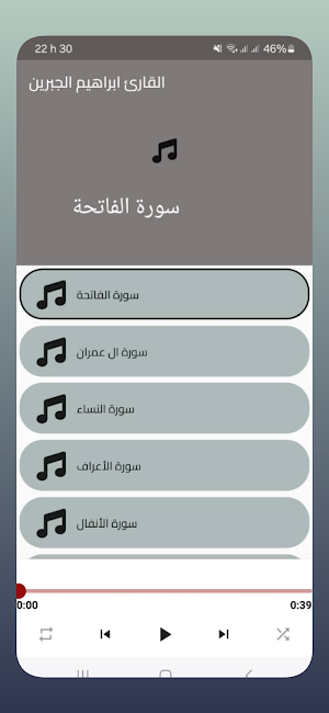 mp3 القارئ ابراهيم الجبرين Screenshot 3