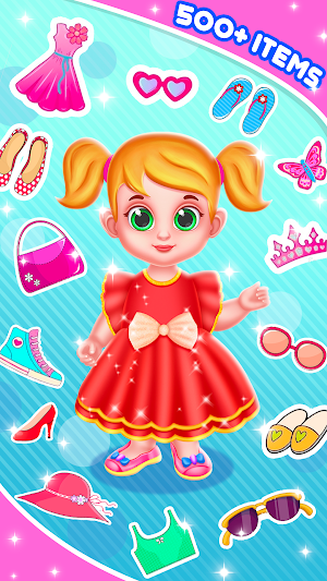 Cute Twins Dress up Duel Game Screenshot 0